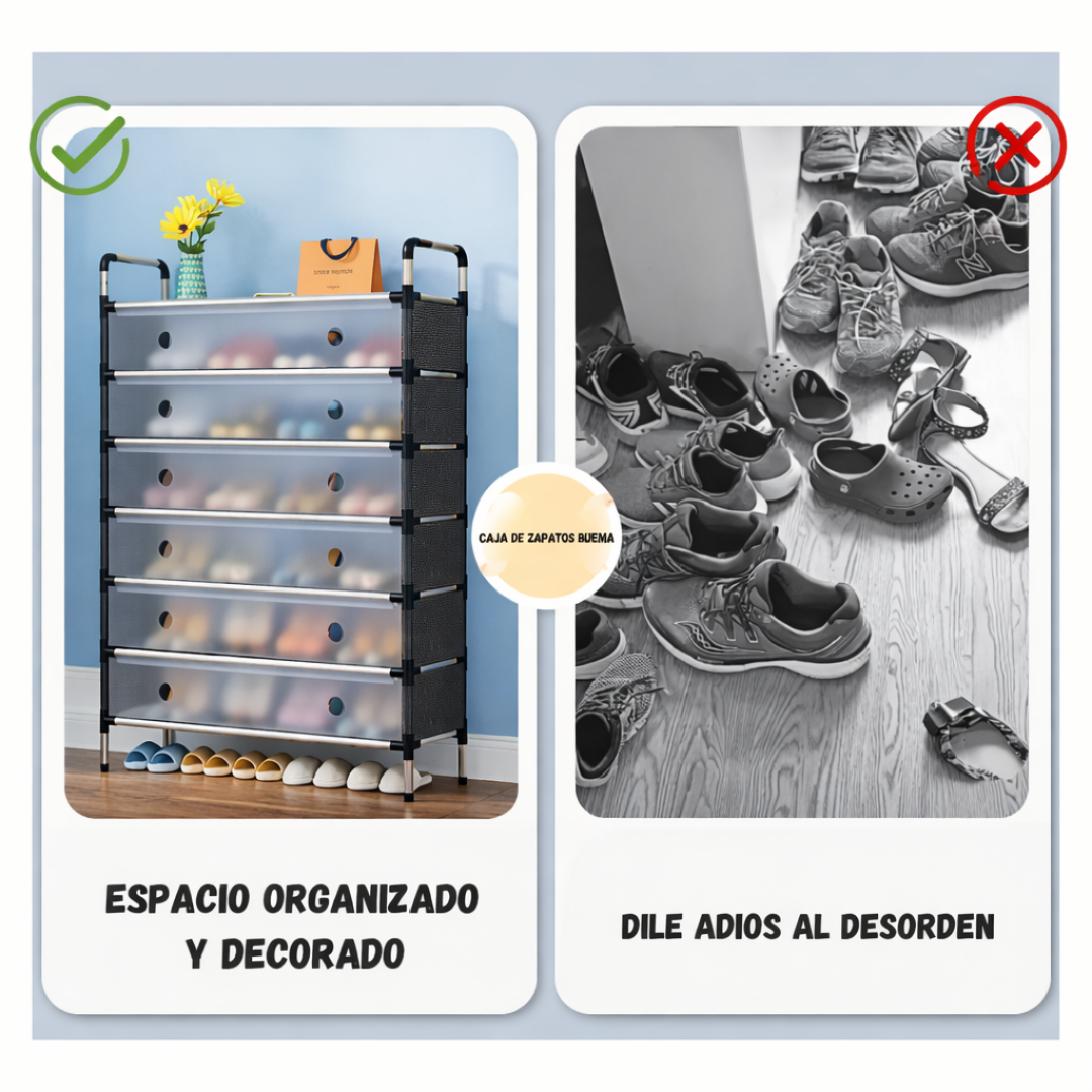 Zapatero 6 niveles DOBLE CON TAPA