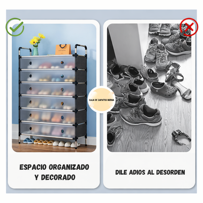 Zapatero 6 niveles DOBLE CON TAPA